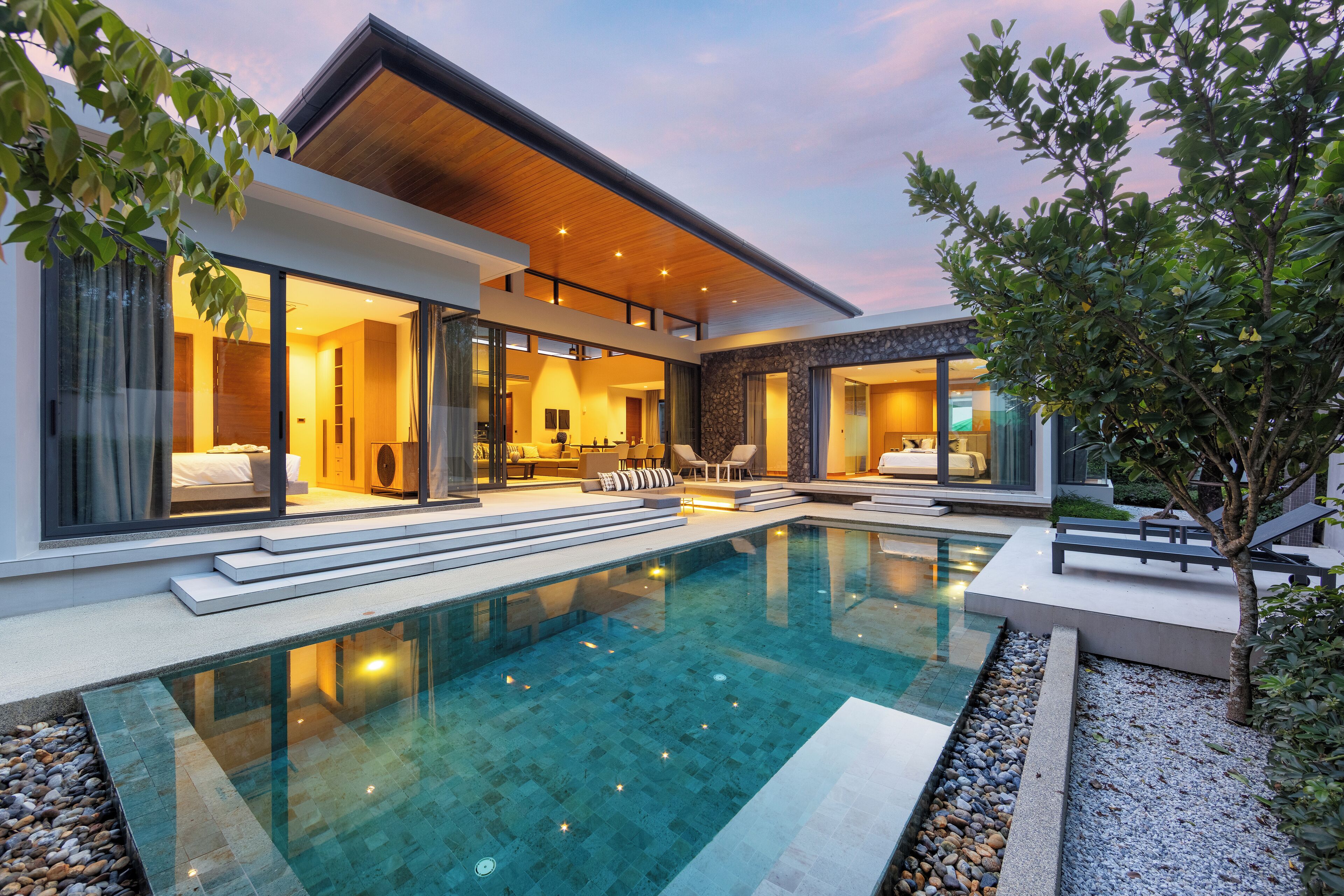 Front of property - evening/night