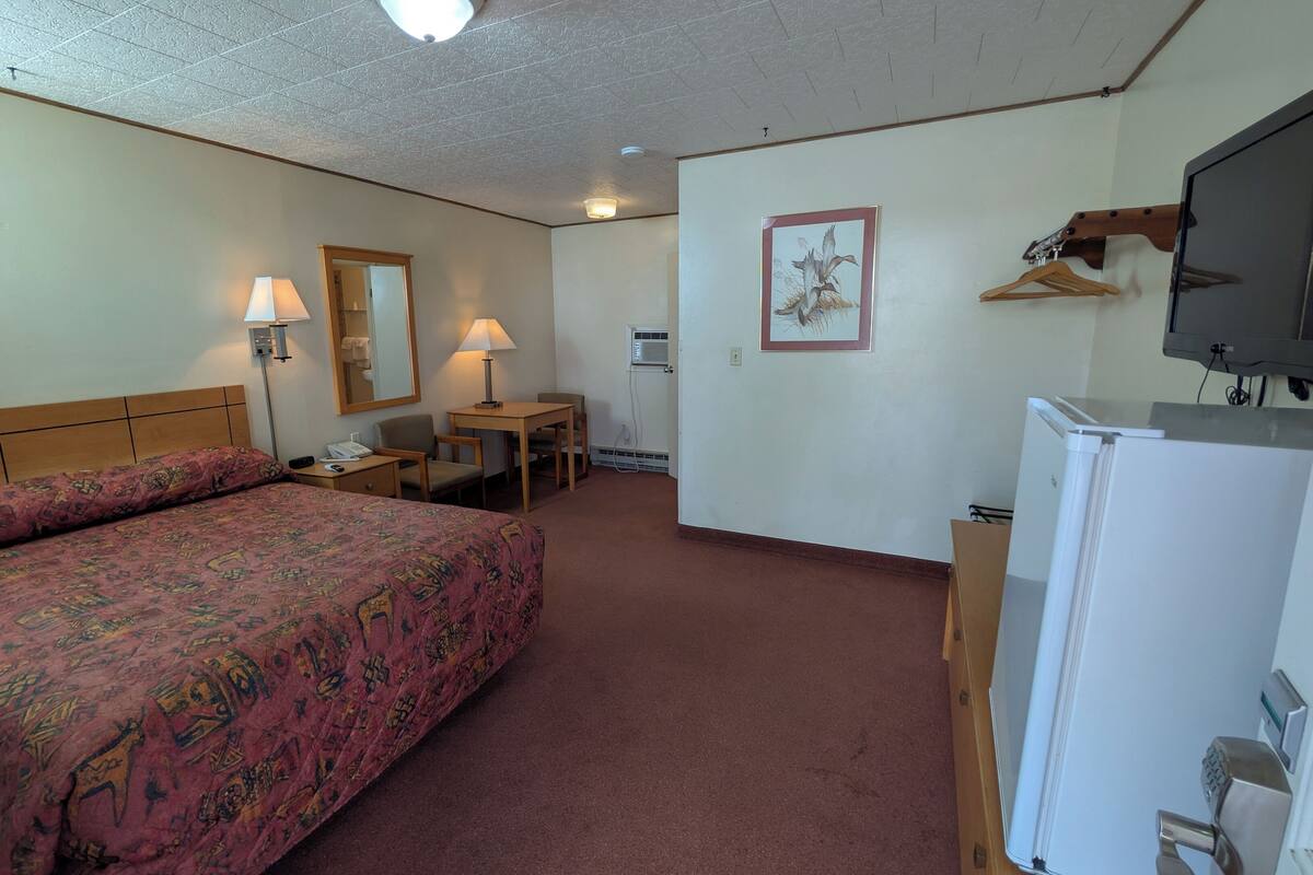 Chambre, 1 grand lit, non-fumeur | Bureau, espace de travail pour ordinateurs portables