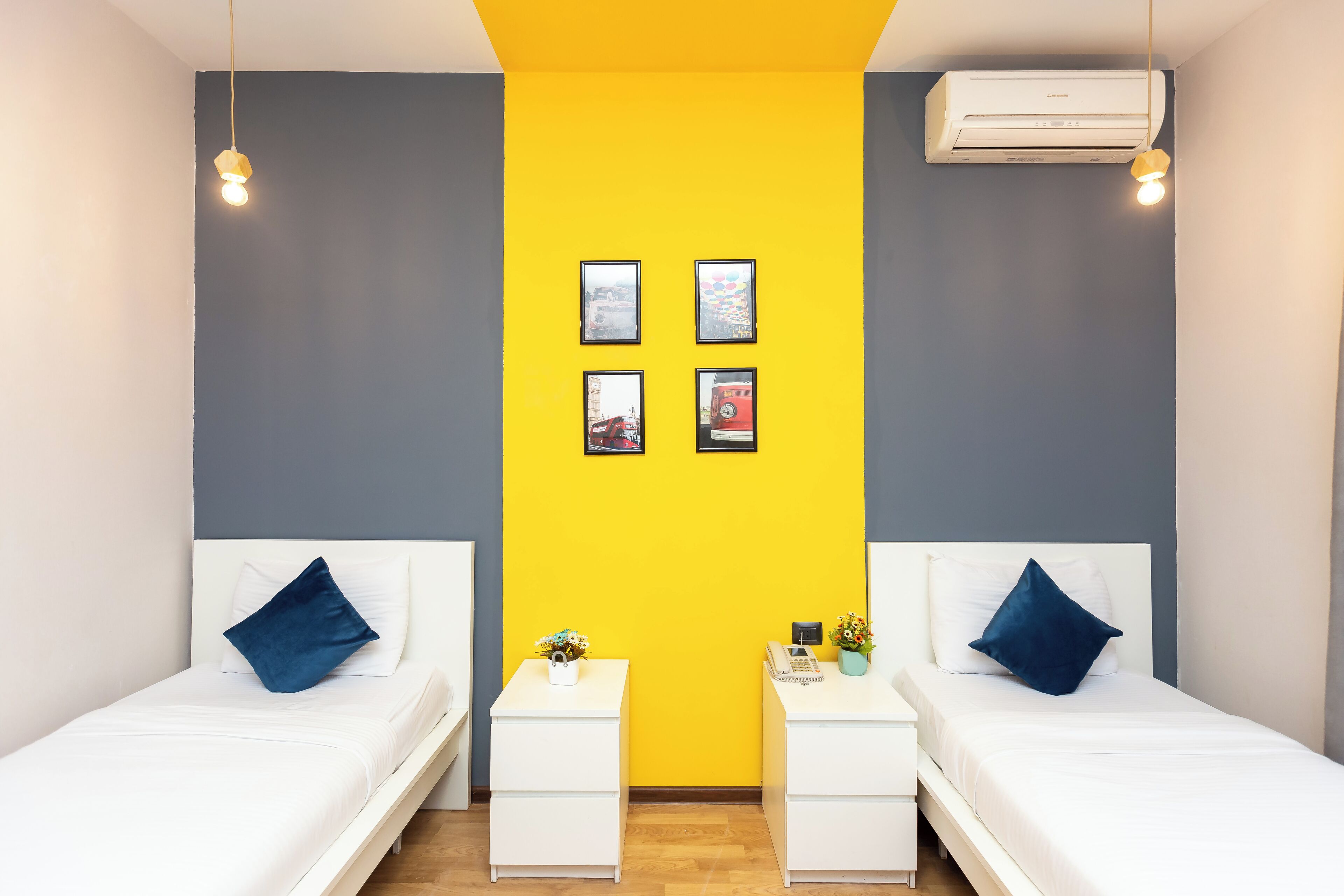 Twin Room, City View | Soundproofing, iron/ironing board, free WiFi