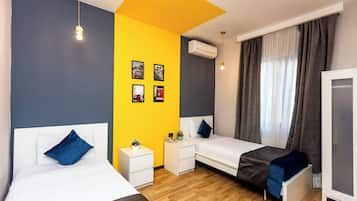 Twin Room, City View | Soundproofing, iron/ironing board, free WiFi