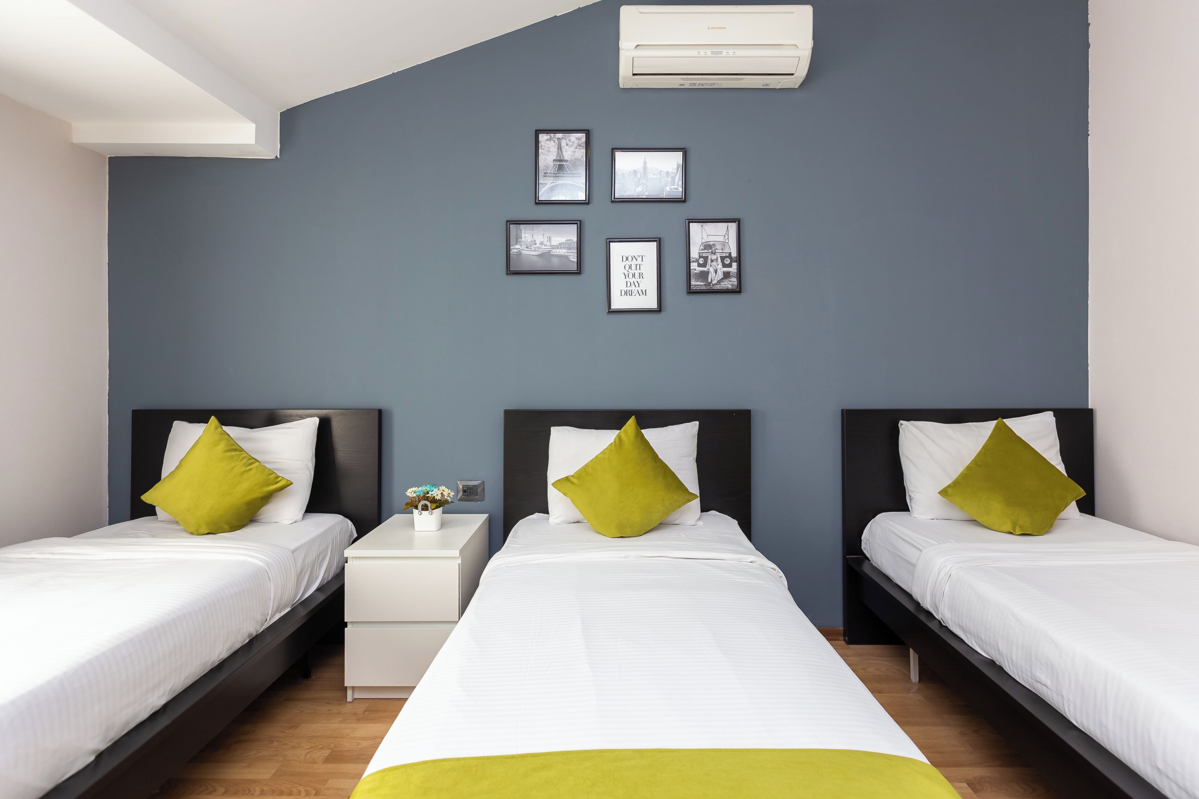 Triple Room, City View | Soundproofing, iron/ironing board, free WiFi