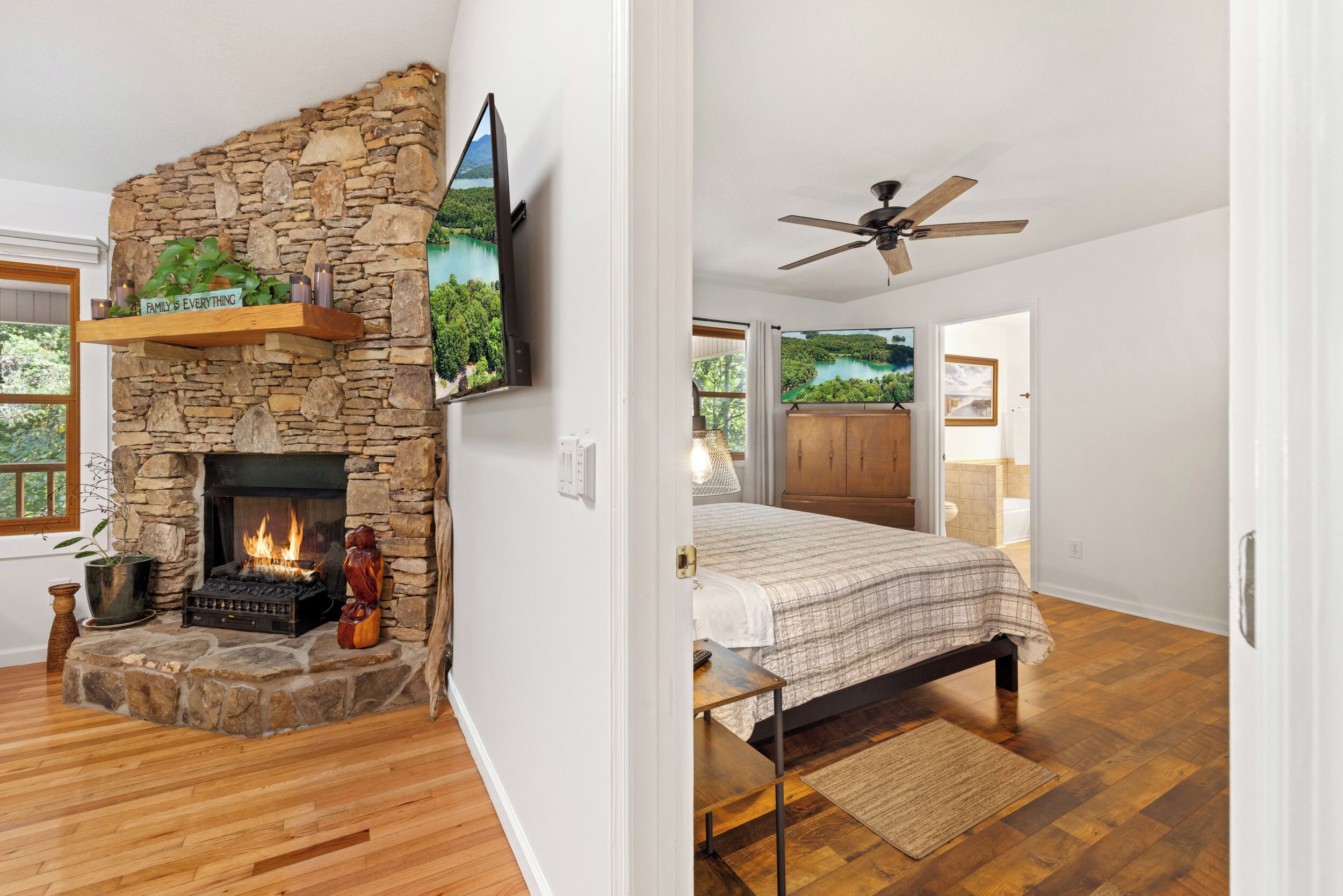 3 chambres, bureau, Wi-Fi gratuit, draps fournis