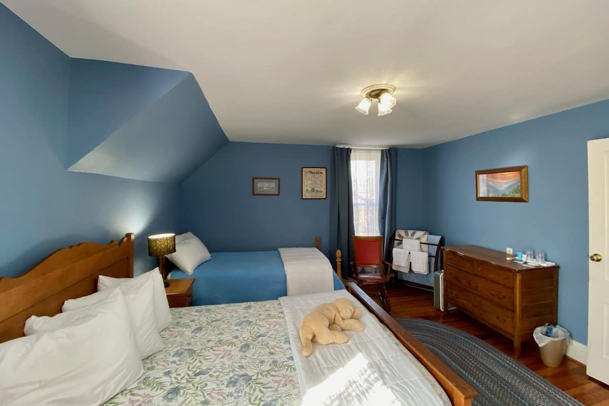 Basic Triple Room, Shared Bathroom (Blue) | Iron/ironing board (on request), WiFi (free)