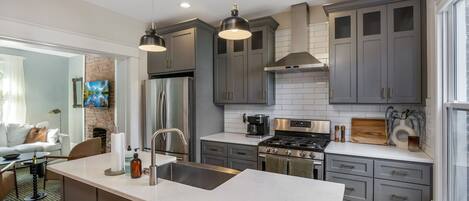 Microwave, oven, stovetop, dishwasher