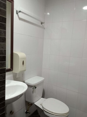 Family Room | Bathroom | Shower, free toiletries, towels, soap