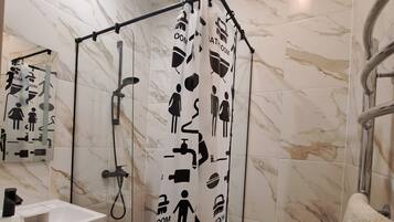 Towels, soap, toilet paper