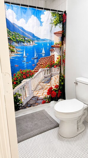 Towels, soap, toilet paper