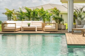 Pool - Amara 2 - beautiful brand new villa with amazing sea view (Les Trois-Îlets)