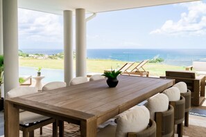 Outdoor dining - Amara 3 - A luxury villa with an incredible view (Les Trois-Îlets)