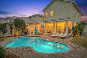 A heated pool