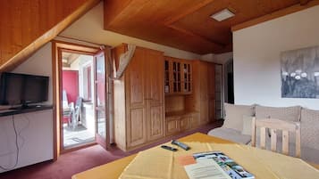 TV, foosball, table tennis