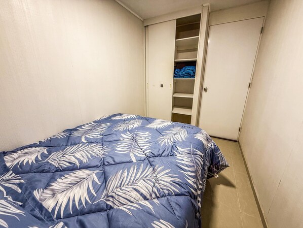 Blackout curtains, iron/ironing board, free WiFi