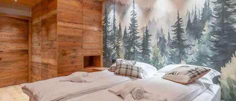 5 slaapkamers, een strijkplank/strijkijzer, gratis wifi, beddengoed