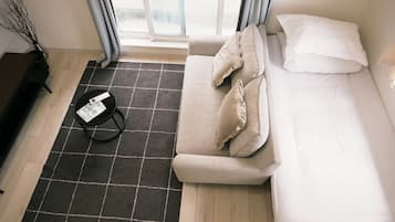 Family Duplex, Balcony | Blackout drapes, iron/ironing board, free WiFi, bed sheets