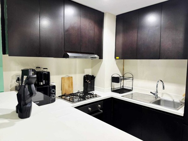 Microwave, oven, stovetop