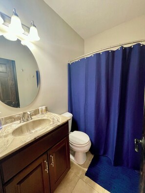 Towels, soap, toilet paper