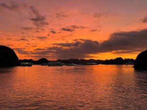 Deluxe Triple Room, Ocean View | Beach/ocean view - Vietsails cruises (Ha Long)