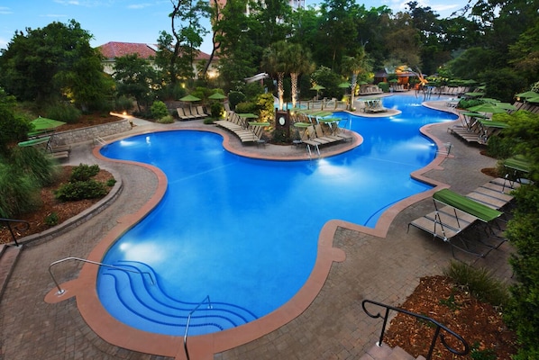 Indoor pool, outdoor pool