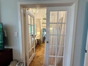 2 bedrooms, iron/ironing board, travel crib, free WiFi