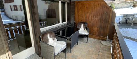 Leilighet – deluxe, balkong, hageutsikt | Terrasse/patio