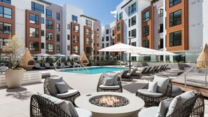 Pool - Relaxing 1BR Retreat at Landsby with Outdoor Pool (Mountain View)