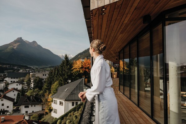 Terrace/patio - Lärchenlodge SkySpa und Rooftop Pool (Fulpmes)