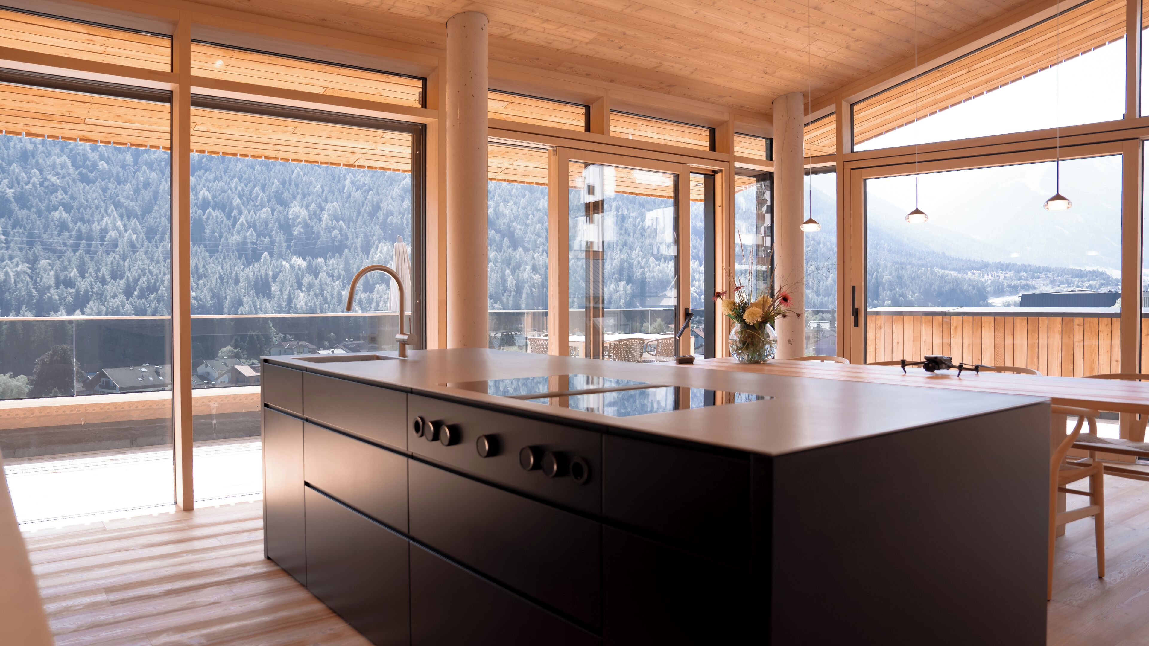 Departamento de lujo, balcón, vista a la montaña | Cocina privada