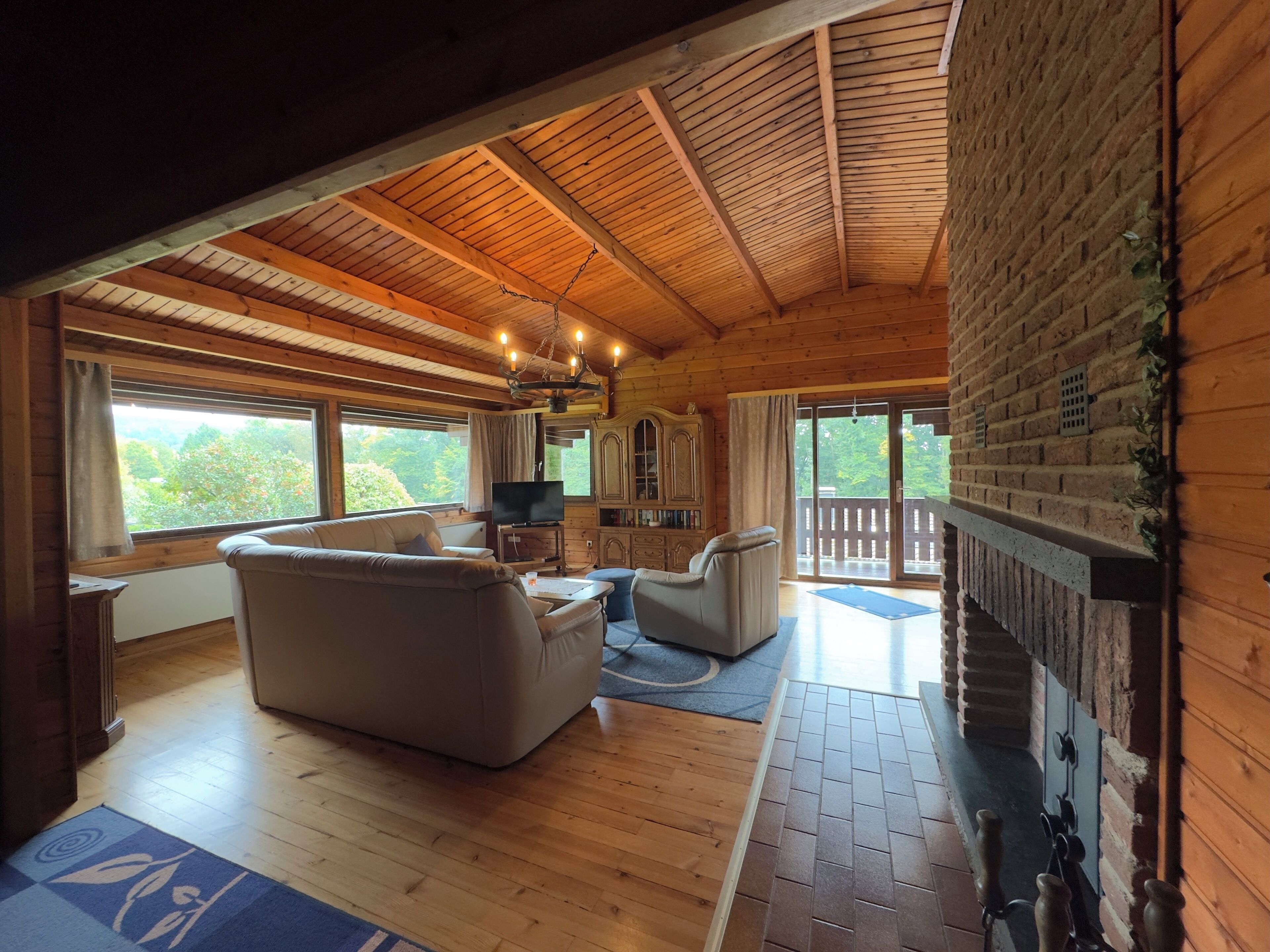 Télévision, cheminée