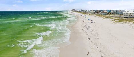 Sun loungers, beach towels
