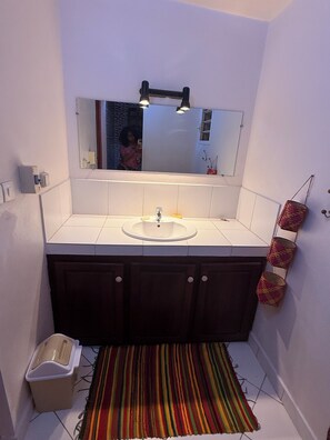 Towels, soap, toilet paper