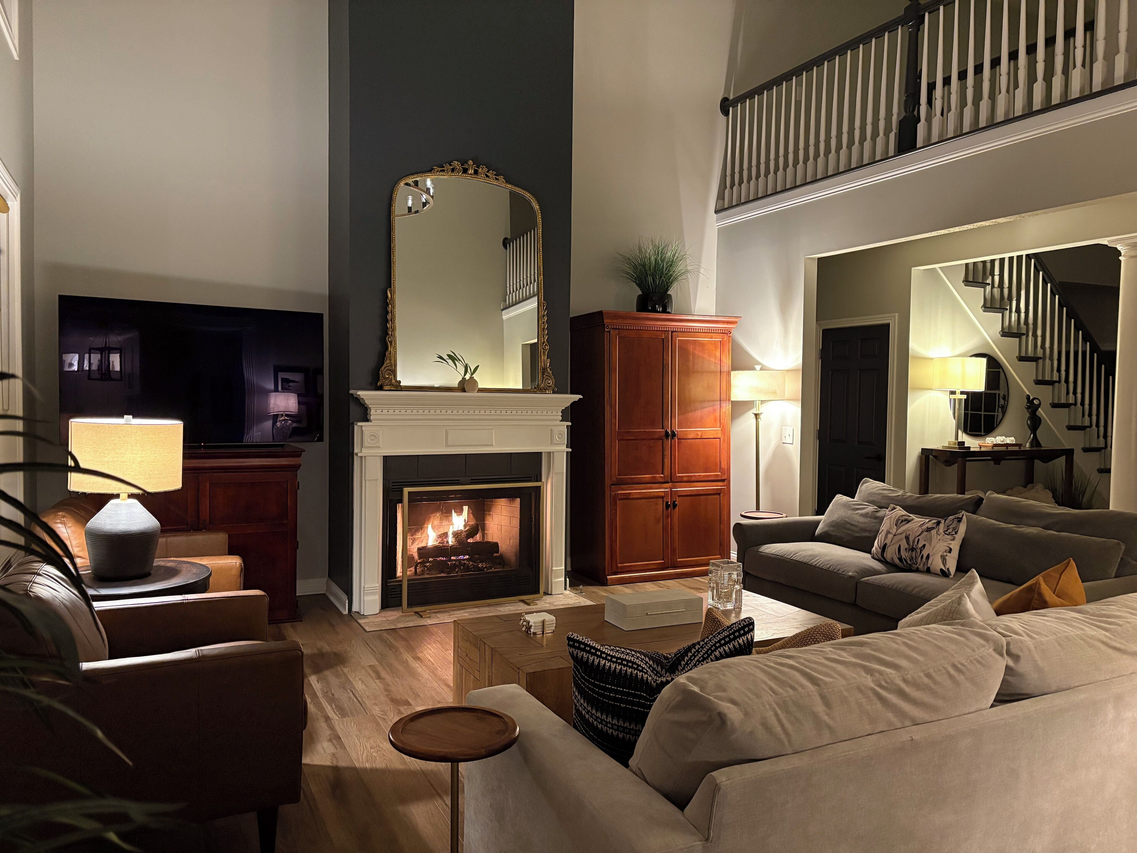 تلفزيون، مدفأة