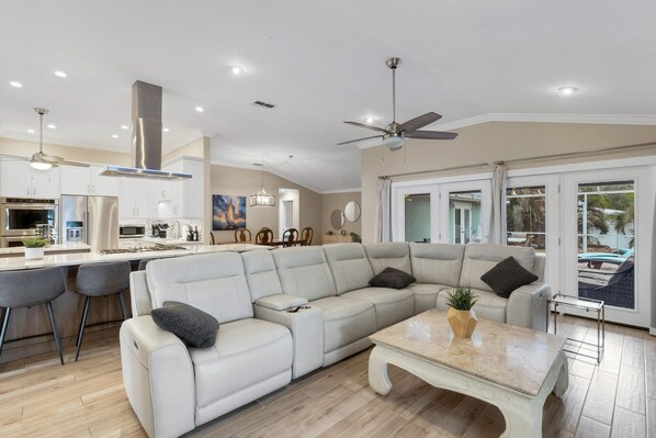 Smart TV, foosball, table tennis