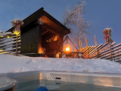 High standard mountain cabin – sauna- outdoor jacuzzi – 4 bedrooms- pet friendly