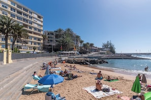 Sun loungers, beach towels