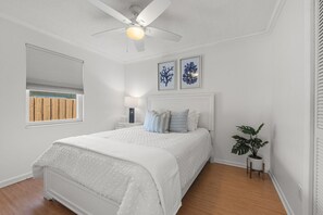 4 bedrooms, iron/ironing board, travel crib, WiFi