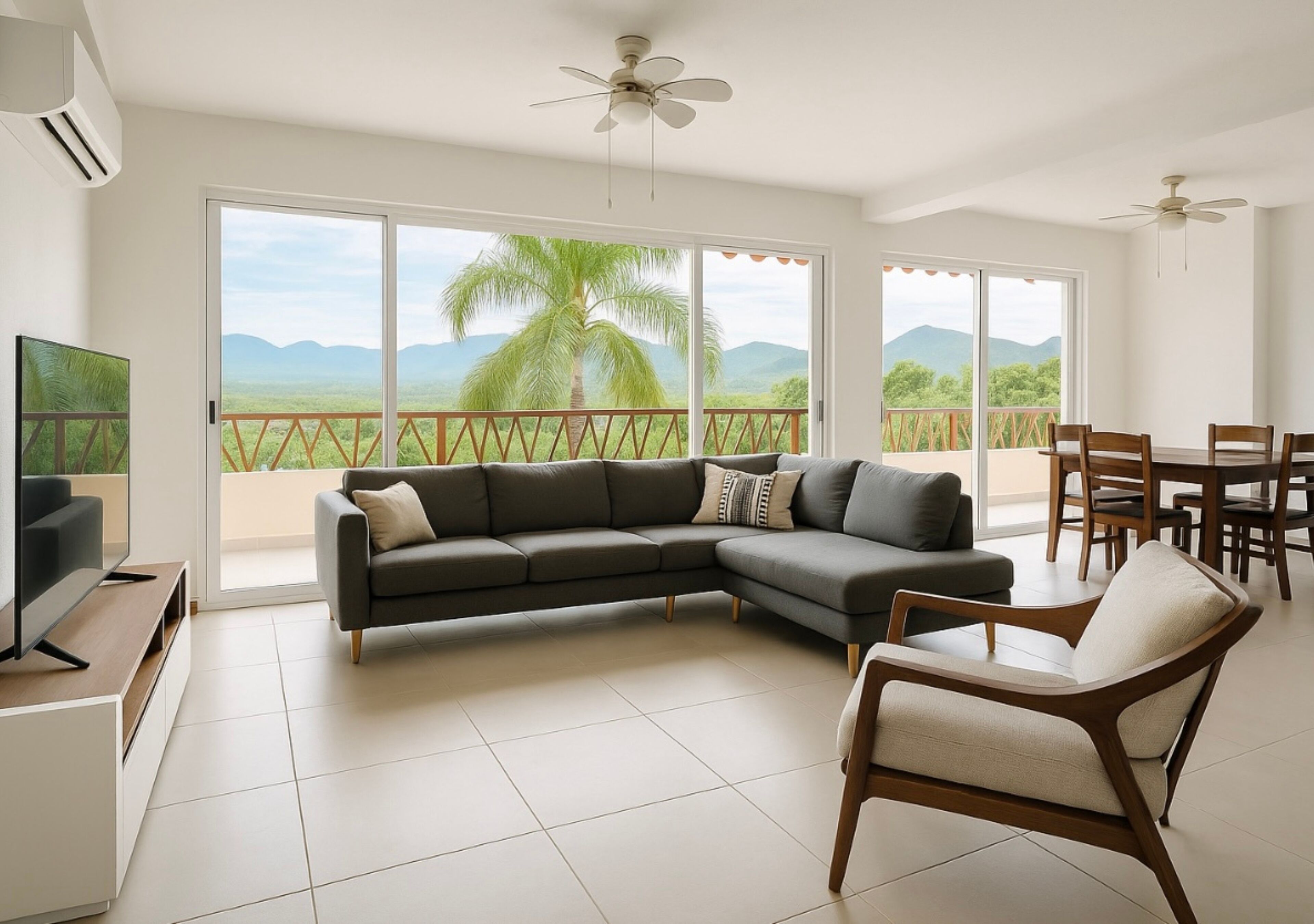 Comfort-huoneisto, parveke, vuoristonäköala | Oleskelualue