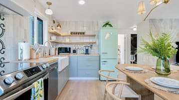 Microwave, oven, stovetop, dishwasher