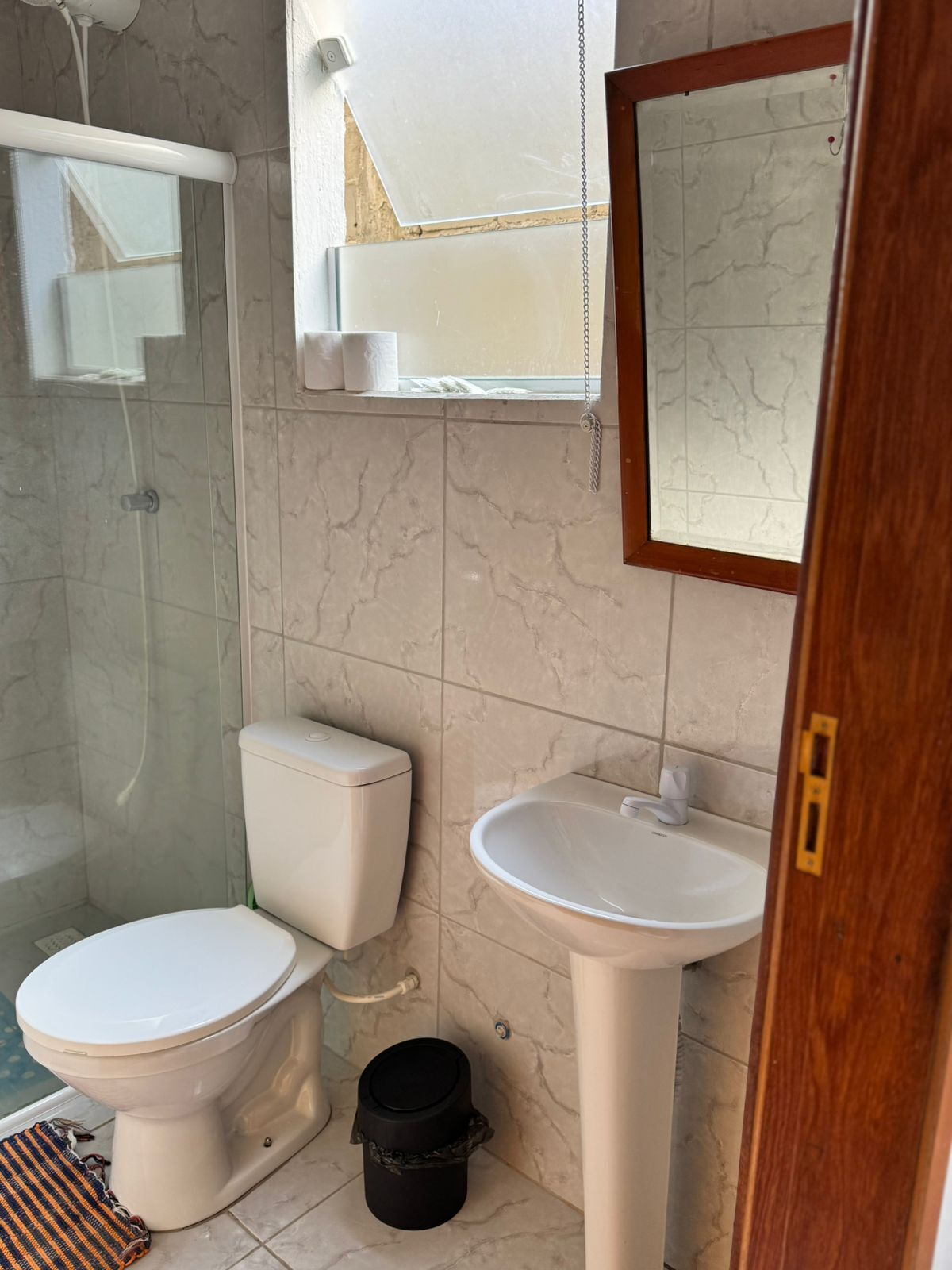 Towels, soap, toilet paper