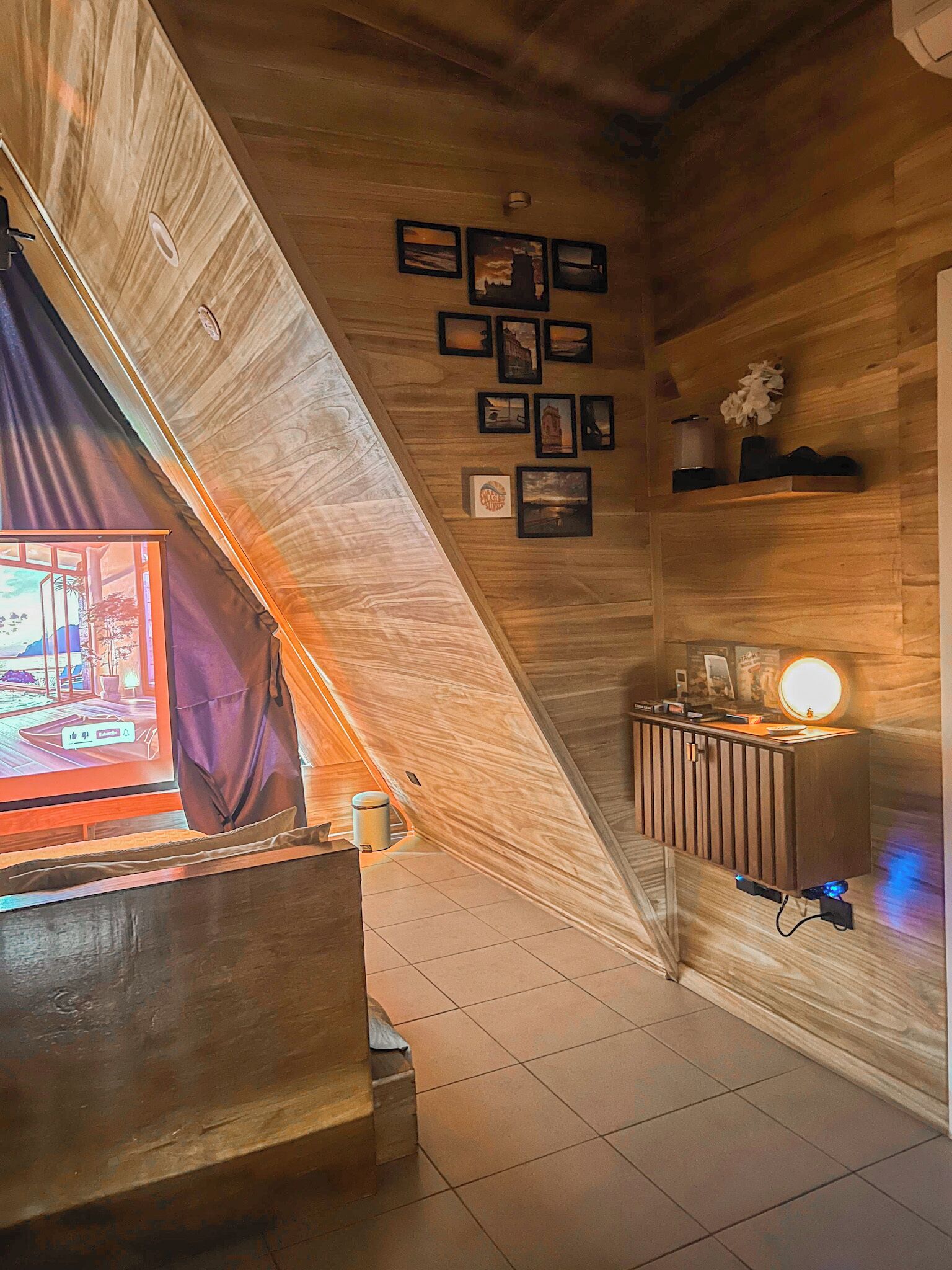 Chalet Standard, 1 grand lit et 1 canapé-lit, salle de bains privée, vue montagne | Literie de qualité supérieure, couette en duvet d'oie