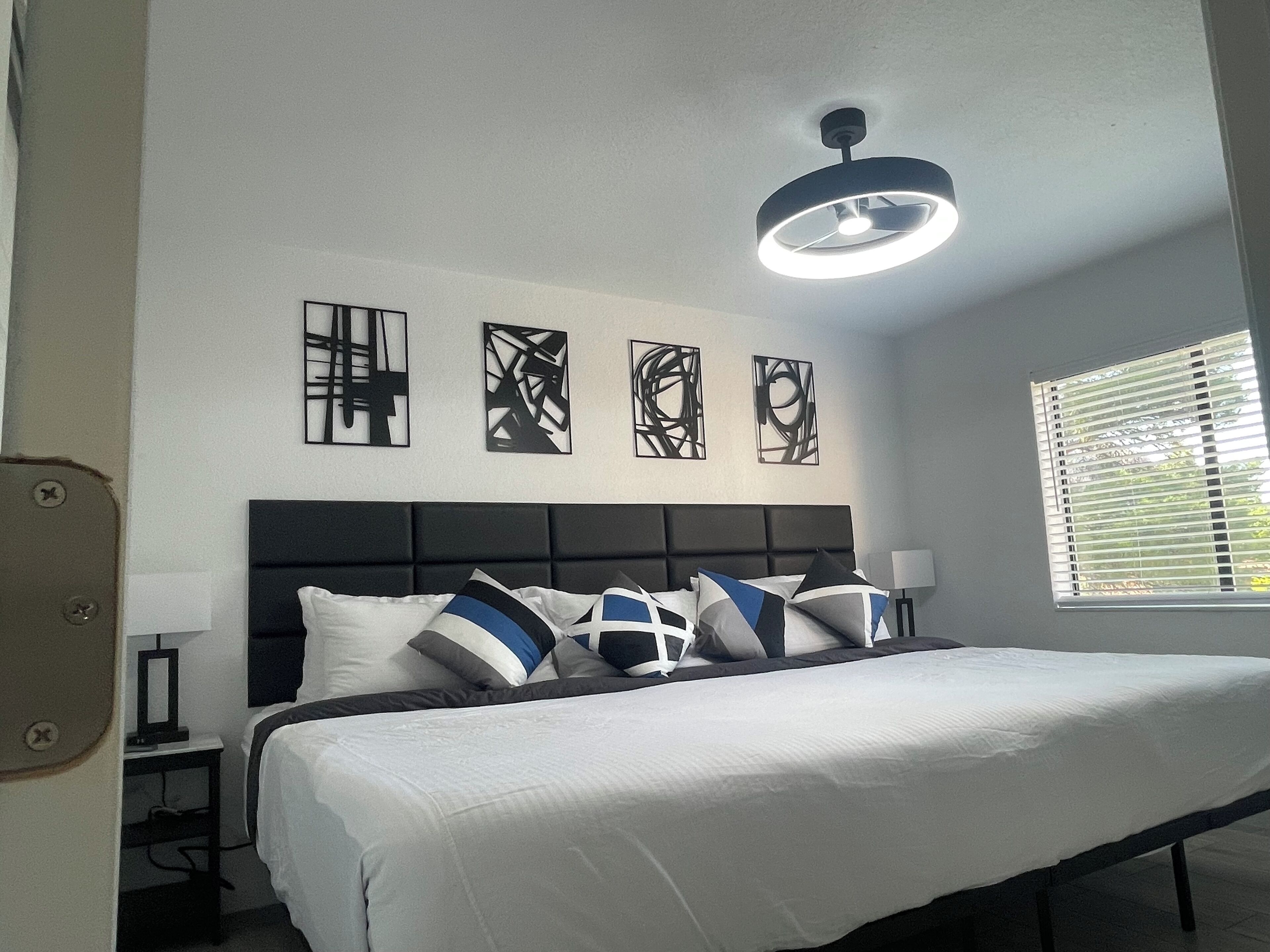 2 多间卧室、熨斗/熨衣板、WiFi、床单