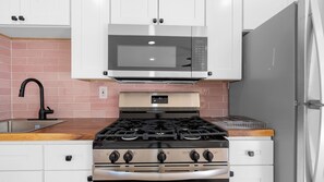 Microwave, oven, stovetop