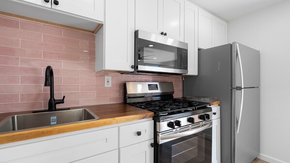 Microwave, oven, stovetop