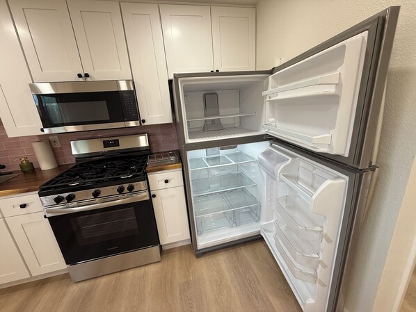 Microwave, oven, stovetop