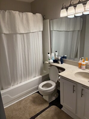 Hair dryer, towels