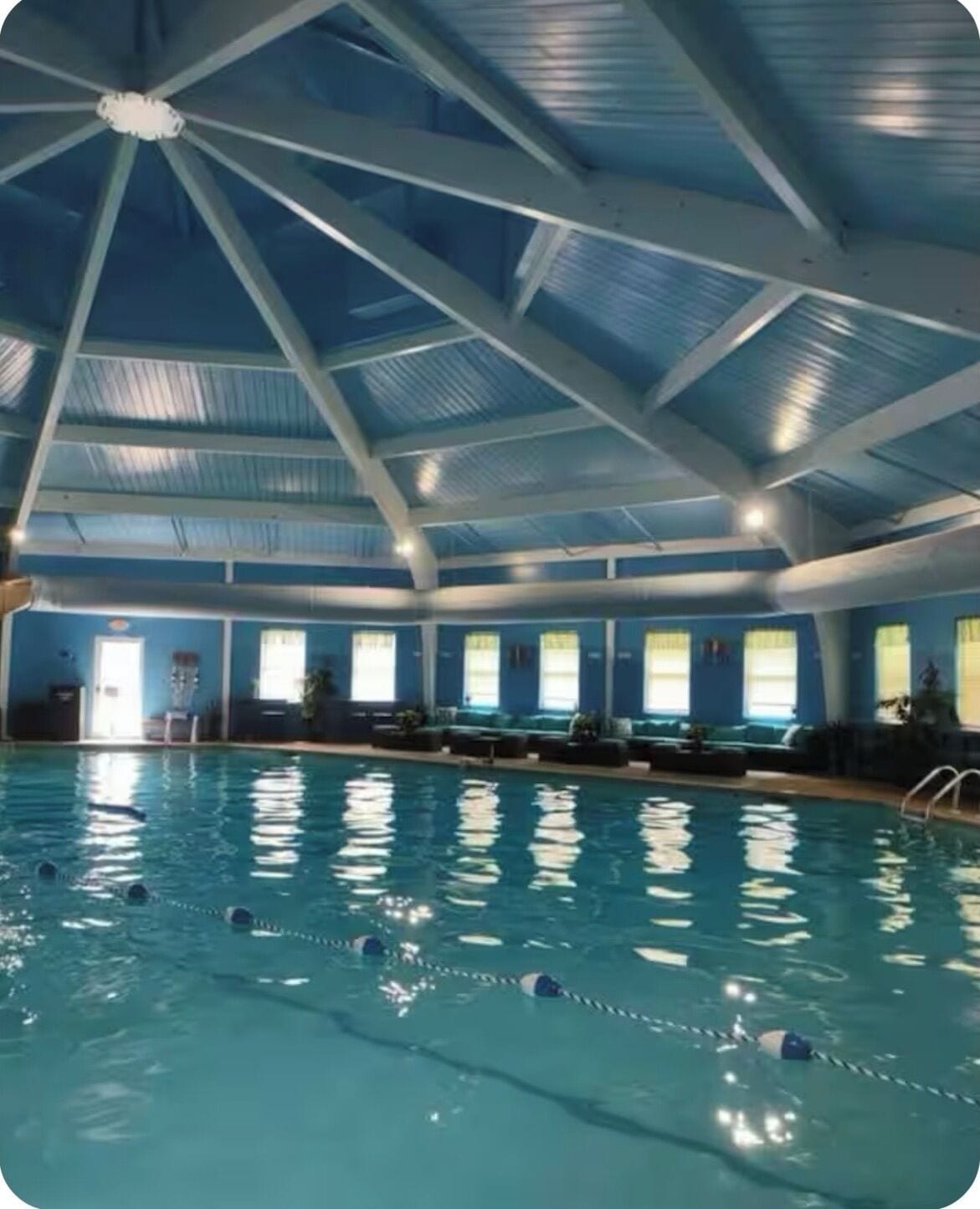 Indoor pool, outdoor pool