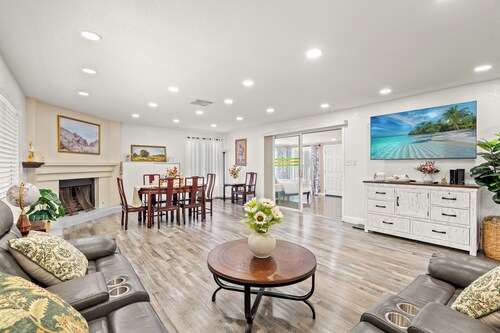 One-Floor Villa/5BR3BA/Downtown/Los Angeles/Disney/New/57、60 Highway/Supermarket