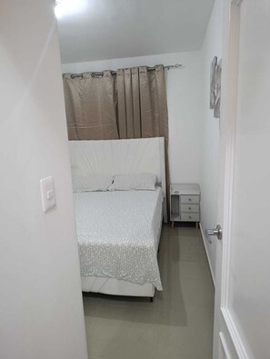 Basic Apartment | Blackout curtains, iron/ironing board