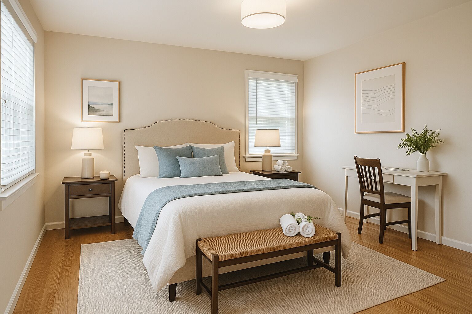 5 quartos, ferros/tábuas de passar roupa, Wi-Fi, roupa de cama