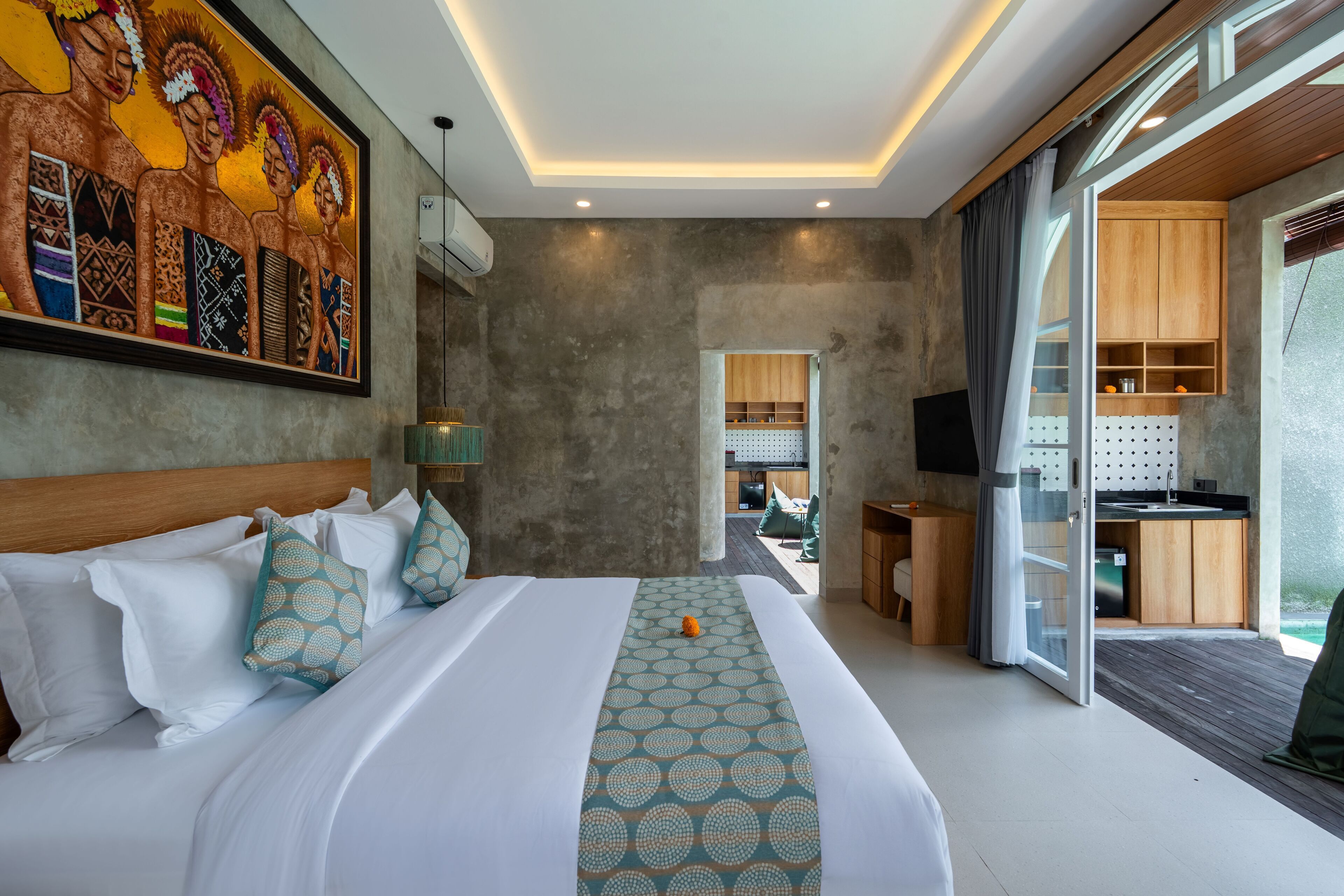 Two Bedrooms Private Pool Villa | In-room safe, desk, laptop workspace, iron/ironing board
