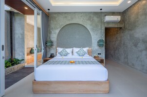 Two Bedrooms Private Pool Villa | In-room safe, desk, laptop workspace, iron/ironing board